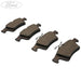 Genuine Ford Rear Brake Pads Set for Ford Focus MK3 ST250 - PowerBrakes