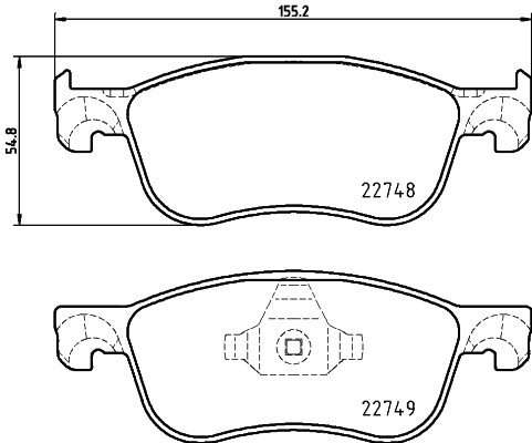 Mintex OE Front Brake Pads Set for Ford Fiesta MK8 ST