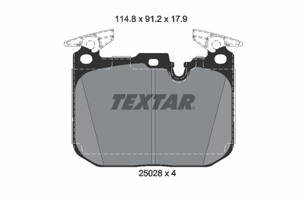 Textar OE Front Brake Pads Set for BMW F20/F21 M135i & M140i