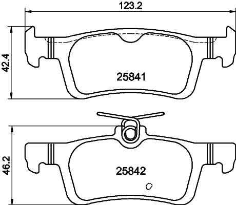 Mintex OE Rear Brake Pads Set for Ford Fiesta MK8 ST