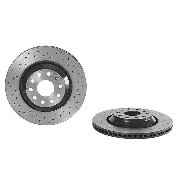 Brembo XTRA Drilled Rear Brake Discs (Pair) for Audi RS3 8V - 310mm - PowerBrakes