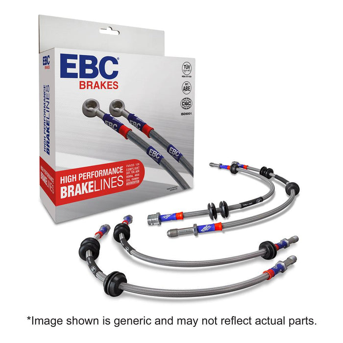 EBC Braided Brake Hoses/Lines Set for Audi S3 8V - PowerBrakes