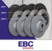 EBC Dimpled & Grooved Front Brake Discs (Pair) for Ford Focus MK2 ST 225 - 320mm - PowerBrakes