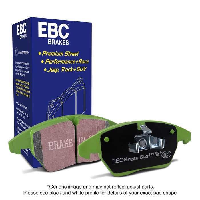 EBC Greenstuff Rear Brake Pads Set for Mini Cooper S R53 JCW