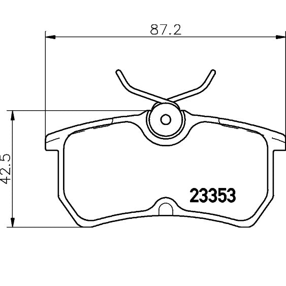 Mintex OE Rear Brake Pads Set for Ford Fiesta MK7 & MK7.5 ST180