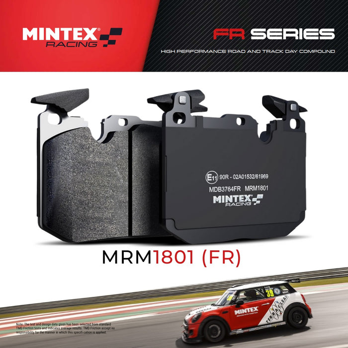 Mintex Racing MRM1801 Rear Brake Pads Set for BMW F80 M3 & F82/F83 M4