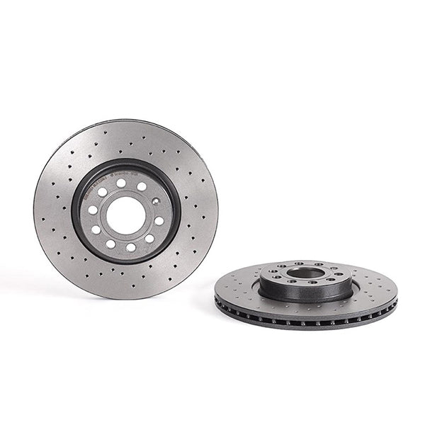 Brembo XTRA Drilled Rear Brake Discs (Pair) for Volkswagen Golf MK7 & MK7.5 GTI – 312mm