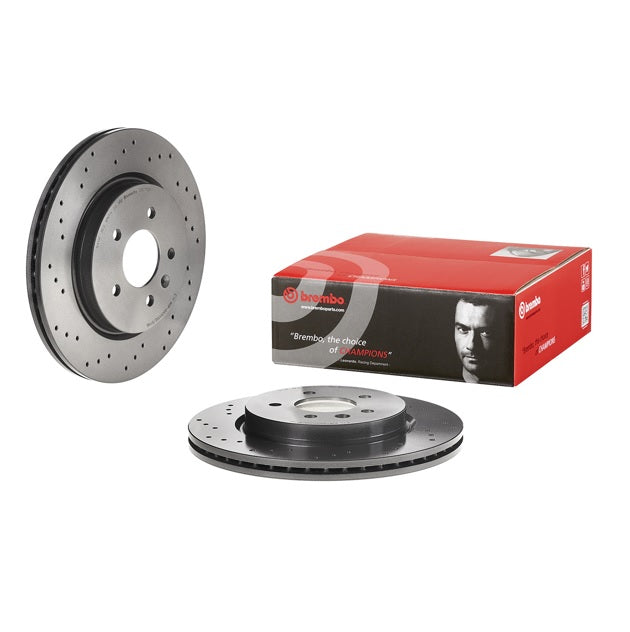 Brembo Rear Brake Discs (Pair) for Vauxhall Astra J MK6 VXR - 315mm