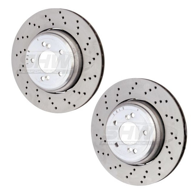 SHW Performance Rear Brake Discs (Pair) for BMW M3 E90/E92/E93 - 350mm