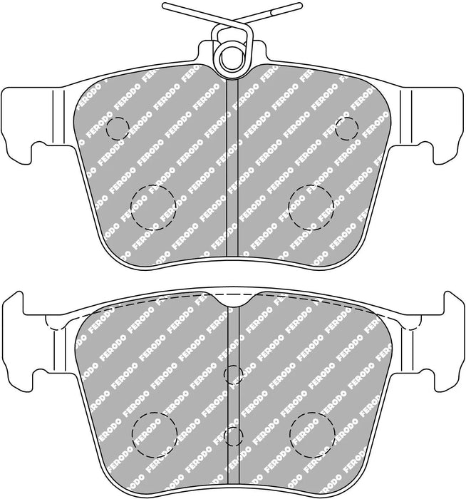 Ferodo Racing DS2500 Rear Brake Pads Set for Volkswagen Golf MK7 & MK7.5 R - PowerBrakes