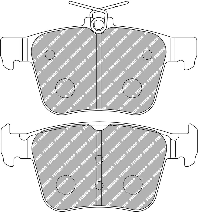 Ferodo Racing DS2500 Rear Brake Pads Set for Audi S3 8V - PowerBrakes