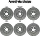 PowerBrakes Rear Brake Discs (Pair) for Ford Fiesta MK7 & MK7.5 ST180 - 253mm - PowerBrakes