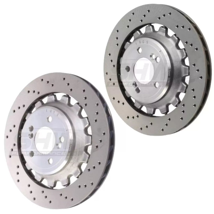 SHW Performance Rear Brake Discs (Pair) for BMW F87 M2 2NH - 380mm