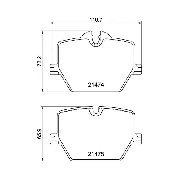 Pagid OE Rear Brake Pads Set for Toyota Supra GR (MK5)