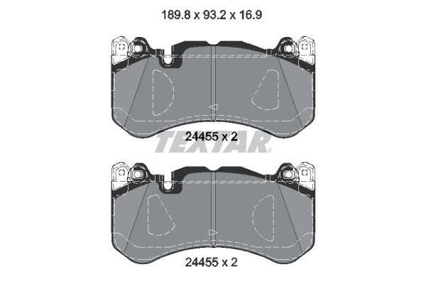 Textar OE Front Brake Pads Set for Mercedes Benz C63 S AMG